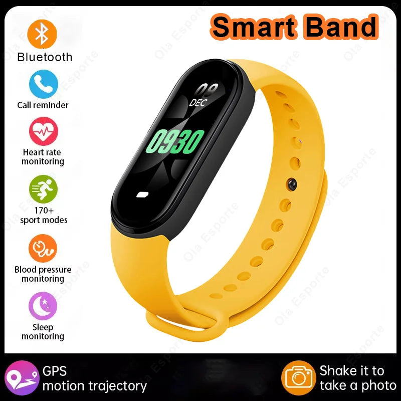 Fashion Smart Watch Fitness Bracelet Sports Waterproof Health Monitor Watch Smart Band BT Control Photo Capture Smart Wristband